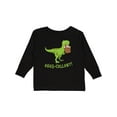 thumbnail image 1 of Inktastic Eggs-cellent Cute Easter T-rex Dinosaur Boys or Girls Long Sleeve Toddler T-Shirt, 1 of 5