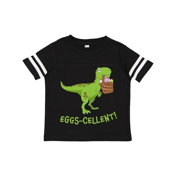 Inktastic Eggs-cellent Cute Easter T-rex Dinosaur Boys or Girls Toddler T-Shirt