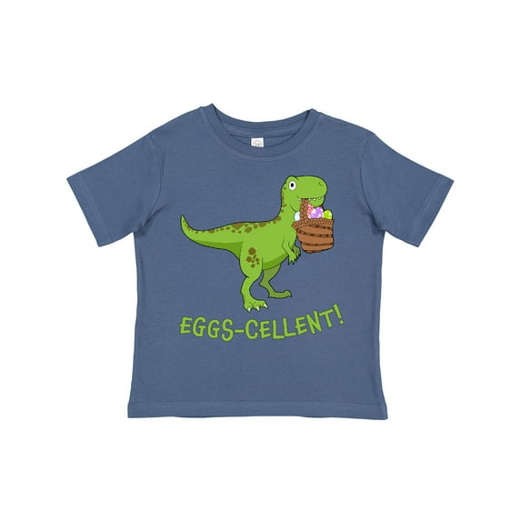 Inktastic Eggs-cellent Cute Easter T-rex Dinosaur Boys or Girls Toddler T-Shirt