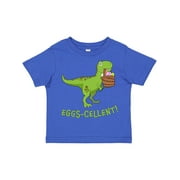 Inktastic Eggs-cellent Cute Easter T-rex Dinosaur Boys or Girls Toddler T-Shirt