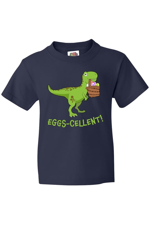 Eggs-cellent Cute Easter T-rex Dinosaur Youth T-Shirt