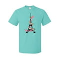 thumbnail image 1 of Inktastic Eiffel Tower in Paris with Flowers and Pink Banner T-Shirt, 1 of 5