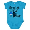 thumbnail image 1 of Inktastic Either Way It Goes, I'm the Big Brother Boys Baby Bodysuit, 1 of 5