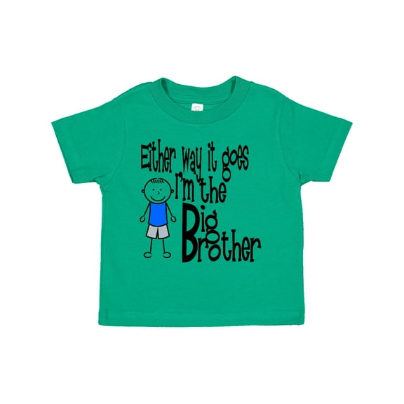 Inktastic Either Way It Goes, I'm the Big Brother Boys Toddler T-Shirt
