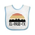 thumbnail image 1 of Inktastic El Paso Texas Skyline Retro Boys or Girls Baby Bib, 1 of 4
