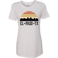 thumbnail image 1 of Inktastic El Paso Texas Skyline Retro Women's T-Shirt, 1 of 5