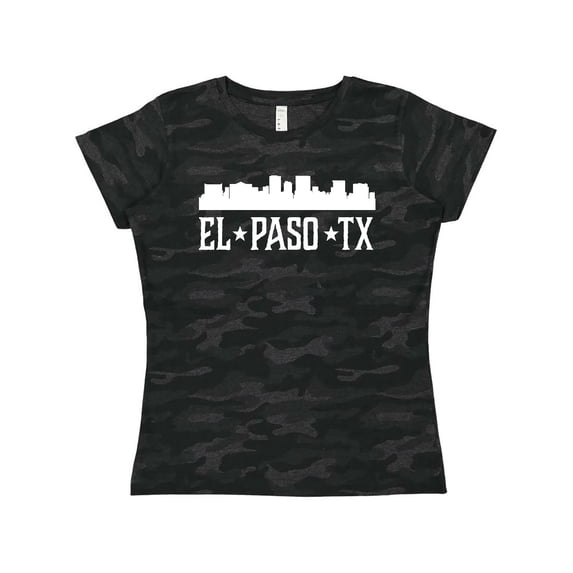 Inktastic El Paso Texas Skyline TX Cities Women's T-Shirt