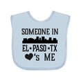 thumbnail image 1 of Inktastic El Paso Texas Someone Loves Me Skyline Boys or Girls Baby Bib, 1 of 4