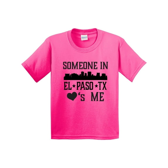 Inktastic El Paso Texas Someone Loves Me Skyline Youth T-Shirt