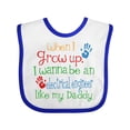 thumbnail image 1 of Inktastic Electrical Engineer Like Daddy Boys or Girls Baby Bib, 1 of 4