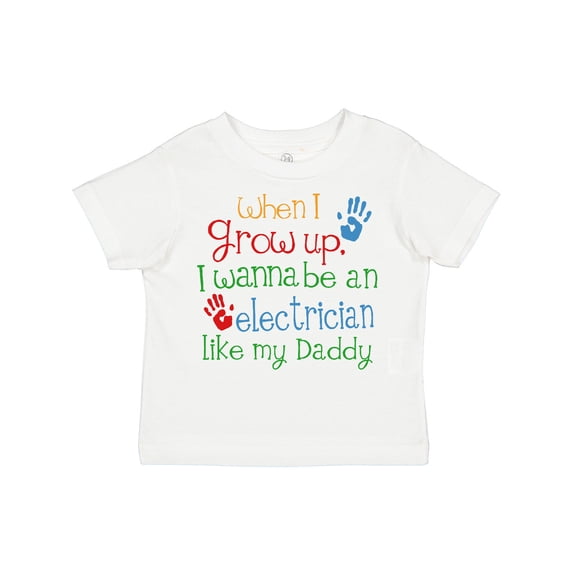 Inktastic Electrician Like Daddy Boys or Girls Toddler T-Shirt