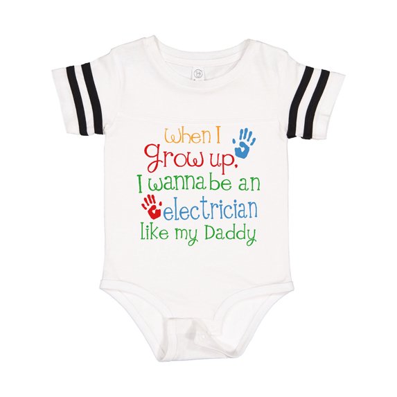 Inktastic Electrician Like Daddy Gift Baby Boy or Baby Girl Bodysuit