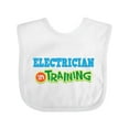 thumbnail image 1 of Inktastic Electrician in Training Boys or Girls Baby Bib, 1 of 4