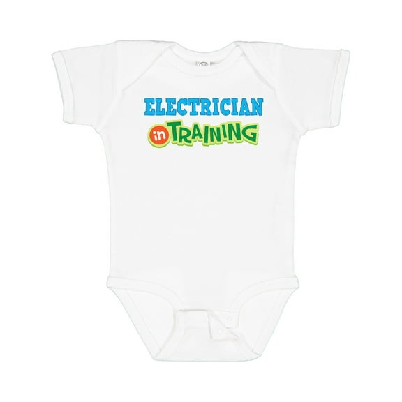 Inktastic Electrician in Training Boys or Girls Baby Bodysuit