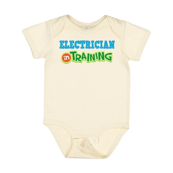 Inktastic Electrician in Training Boys or Girls Baby Bodysuit