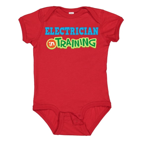 Inktastic Electrician in Training Boys or Girls Baby Bodysuit