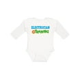 thumbnail image 1 of Inktastic Electrician in Training Boys or Girls Long Sleeve Baby Bodysuit, 1 of 5