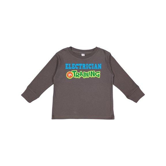 Inktastic Electrician in Training Boys or Girls Long Sleeve Toddler T-Shirt