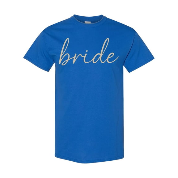 Inktastic Elegant Bride Script Minimalist Typography T-Shirt
