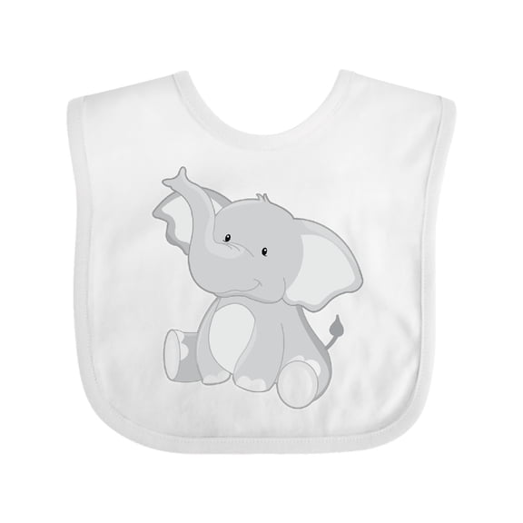 Inktastic Elephant Boys or Girls Baby Bib