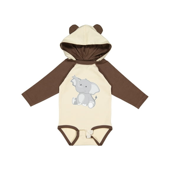 Inktastic Elephant Boys or Girls Long Sleeve Baby Bodysuit