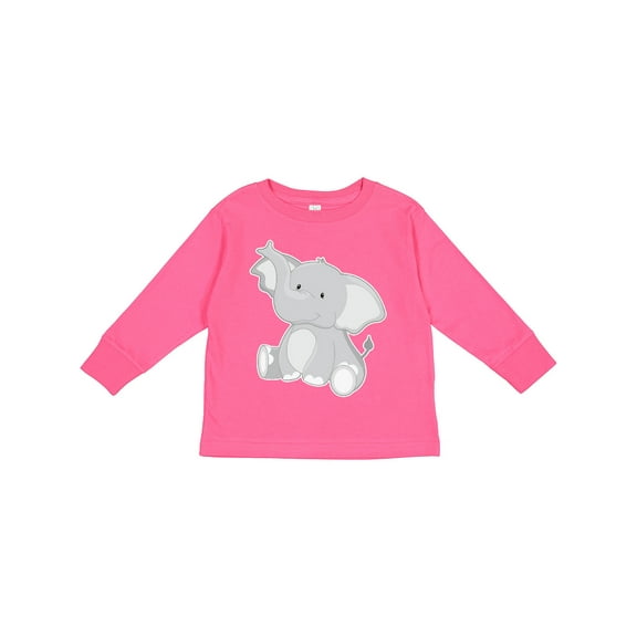 Inktastic Elephant Boys or Girls Long Sleeve Toddler T-Shirt
