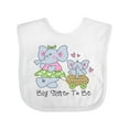 thumbnail image 1 of Inktastic Elephant Future Big Sister Girls Baby Bib, 1 of 4