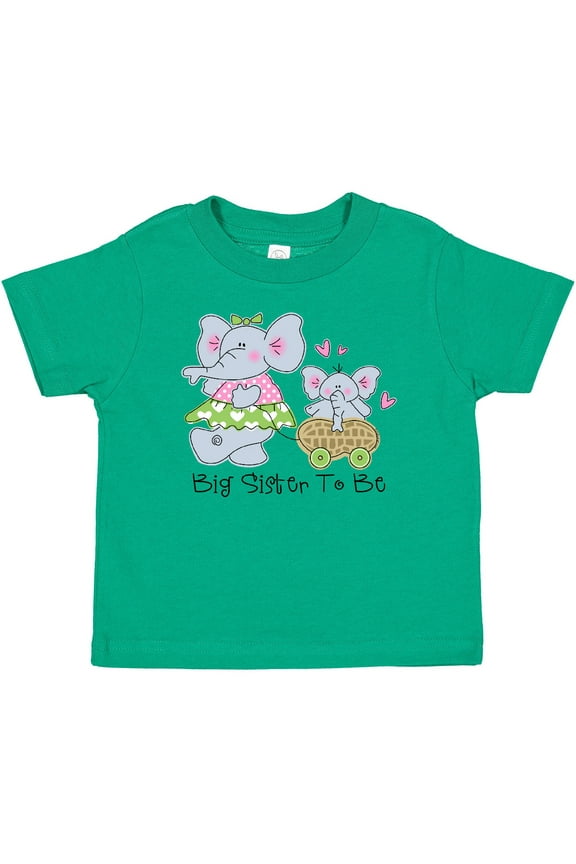 Elephant Future Big Sister Girls Baby T-Shirt