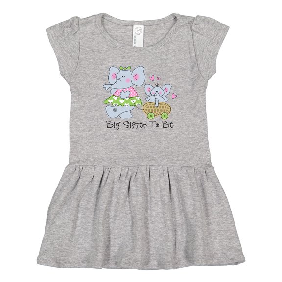 Inktastic Elephant Future Big Sister Girls Toddler Dress