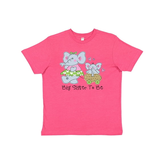Inktastic Elephant Future Big Sister Youth T-Shirt