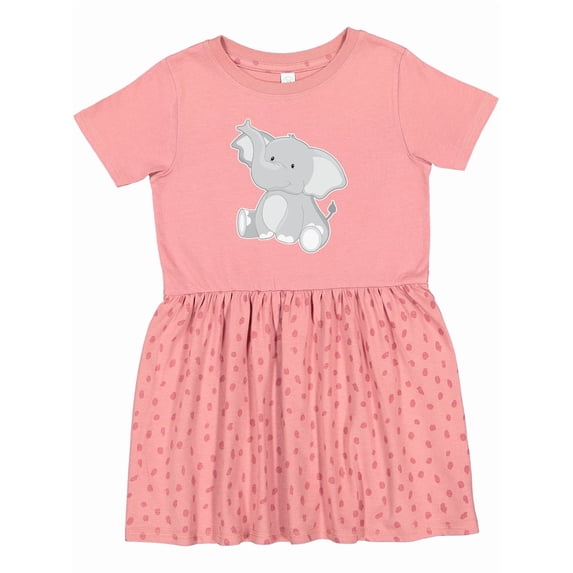 Inktastic Elephant Girls Toddler Dress