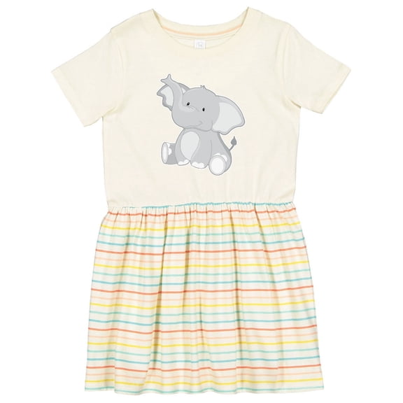 Inktastic Elephant Girls Toddler Dress