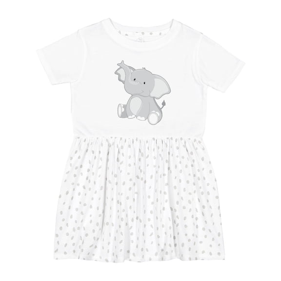 Inktastic Elephant Girls Toddler Dress
