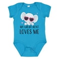 thumbnail image 1 of Inktastic Elephant My Great Aunt Loves Me Boys or Girls Baby Bodysuit, 1 of 5