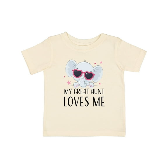Inktastic Elephant My Great Aunt Loves Me Boys or Girls Baby T-Shirt