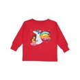 thumbnail image 1 of Inktastic Embrace Your Magical Side Girl Hugging A Unicorn Boys or Girls Long Sleeve Toddler T-Shirt, 1 of 5