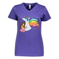 thumbnail image 1 of Inktastic Embrace Your Magical Side Girl Hugging A Unicorn Women's V-Neck T-Shirt, 1 of 5