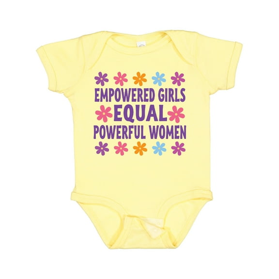 Inktastic Empowered Girls Equal Powerful Women Girls Baby Bodysuit