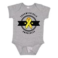 thumbnail image 1 of Inktastic Endometriosis Awareness Yellow Ribbon and Banner Boys or Girls Baby Bodysuit, 1 of 5