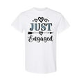 thumbnail image 1 of Inktastic Engagement Announcement Just Engaged T-Shirt, 1 of 5