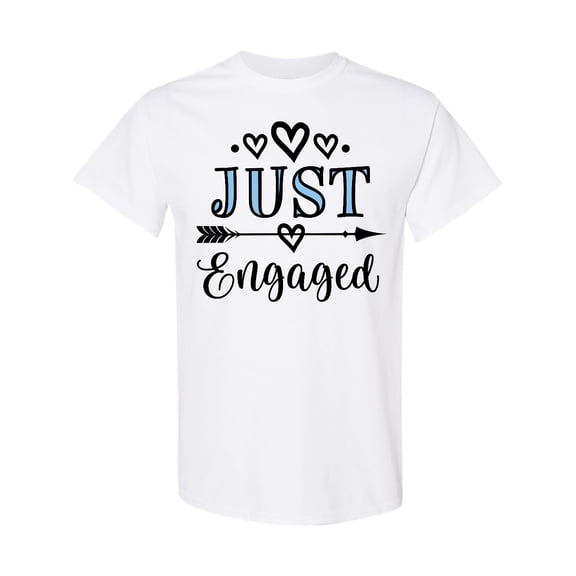 Inktastic Engagement Announcement Just Engaged T-Shirt