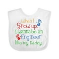 thumbnail image 1 of Inktastic Engineer Like Daddy Boys or Girls Baby Bib, 1 of 4