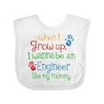 thumbnail image 1 of Inktastic Engineer Like Mommy Boys or Girls Baby Bib, 1 of 4