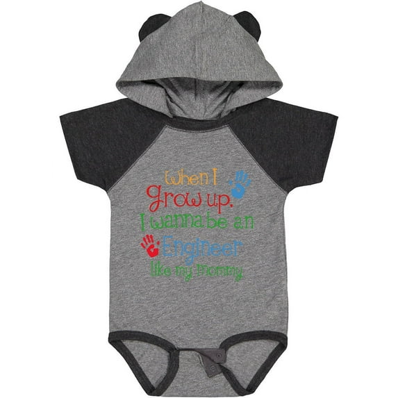 Inktastic Engineer Like Mommy Boys or Girls Baby Bodysuit