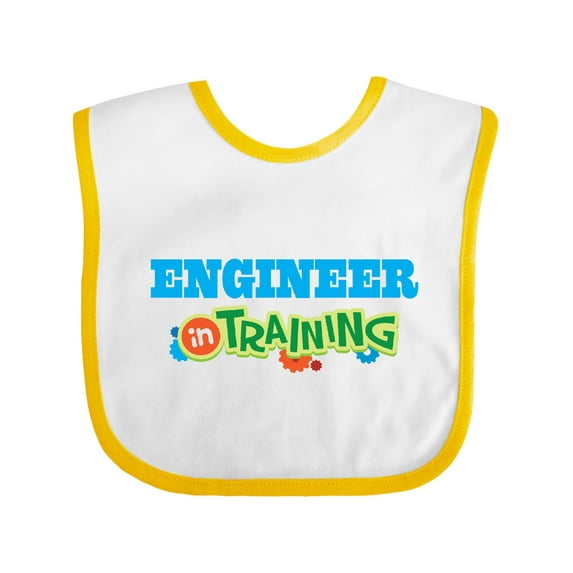 Inktastic Engineer in Training Boys or Girls Baby Bib