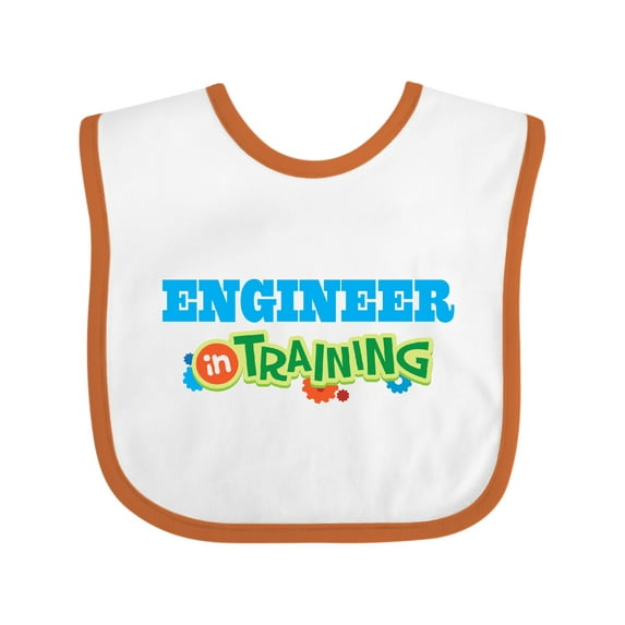 Inktastic Engineer in Training Boys or Girls Baby Bib