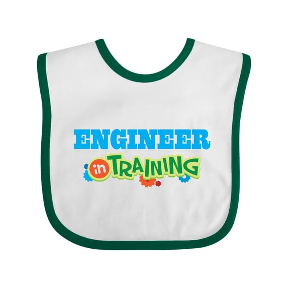 Inktastic Engineer in Training Boys or Girls Baby Bib