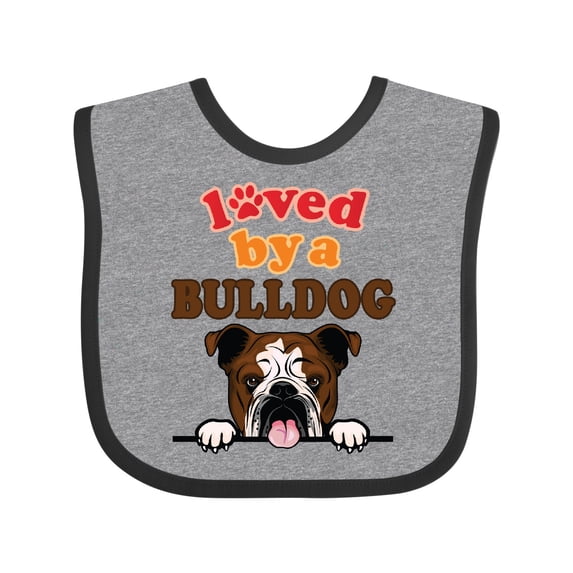 Inktastic English Bulldog Dog Girls Baby Bib