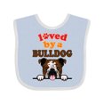 thumbnail image 1 of Inktastic English Bulldog Dog Girls Baby Bib, 1 of 4