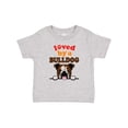 thumbnail image 1 of Inktastic English Bulldog Dog Girls Baby T-Shirt, 1 of 5